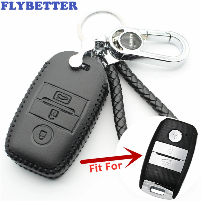 FLYBETTER Genuine Leather 3Button Smart Key Case Cover For Kia KX3/KX5/K3S/RIO/Ceed/Cerato/Optima/K5/Sportage/Sorento L21
FLYBETTER Genuine Leather 3Button Smart Key Case Cover For Kia KX3/KX5/K3S/RIO/Ceed/Cerato/Optima/K5/Sportage/Sorento L21