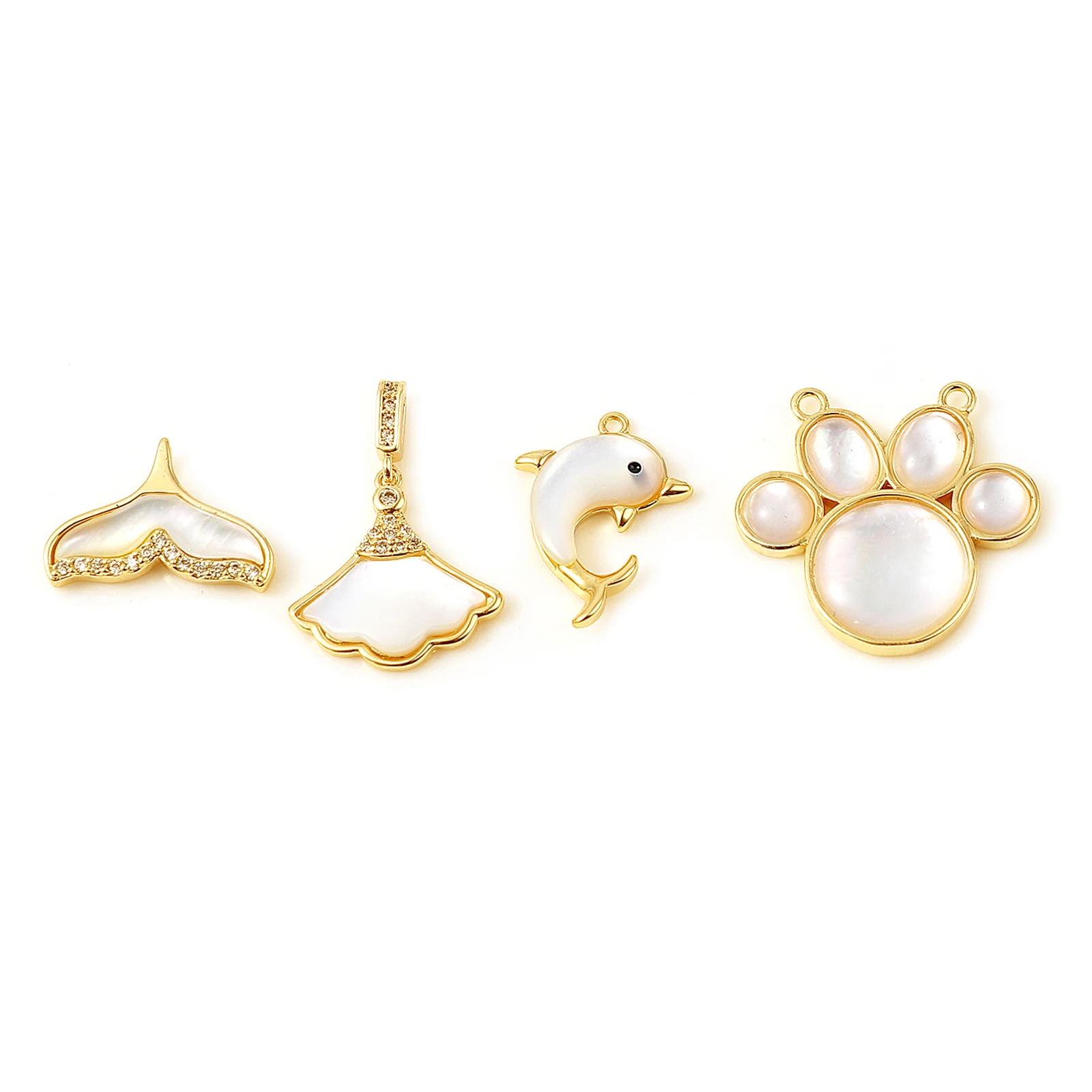 Copper Cute Animal Dolphin Paw Charms Gold Color White Shell Pendants DIY Making Earrings Necklace Women Jewelry Findings,1Piece
Copper Cute Animal Dolphin Paw Charms Gold Color White Shell Pendants DIY Making Earrings Necklace Women Jewelry Findings,1Piece
