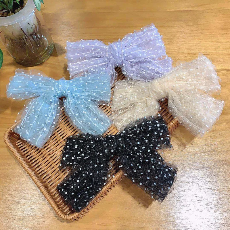 Oversize Korean Sweet Solid Color Bows Hair Clips For Girls Lace Polka Dot Hairpins Barrettes Headwear Fashion Hair Accessories
Oversize Korean Sweet Solid Color Bows Hair Clips For Girls Lace Polka Dot Hairpins Barrettes Headwear Fashion Hair Accessories