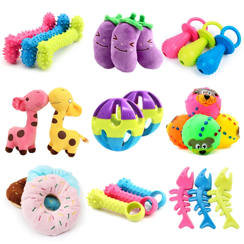 Cute Pet Dog Toys Rubber Chew Toys for Small Dog Resistant To Bite Teeth Training Ball Toys Funny Interactive Dog Pet Supplies
Cute Pet Dog Toys Rubber Chew Toys for Small Dog Resistant To Bite Teeth Training Ball Toys Funny Interactive Dog Pet Supplies