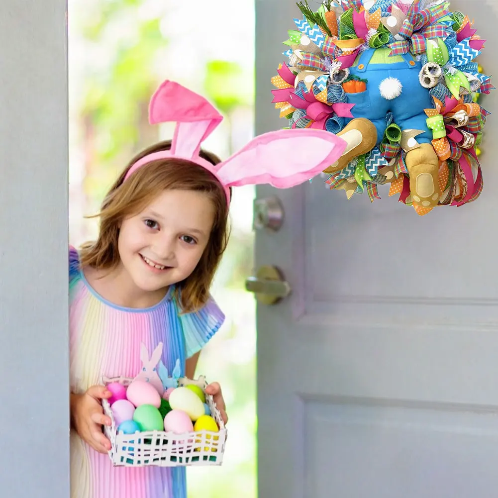 2021 Easter Bunny Decoration Wreath Funny Rabbit Cartoon Animal Ornaments For Window Door DIY Hanging Garland Holiday Home Decor
2021 Easter Bunny Decoration Wreath Funny Rabbit Cartoon Animal Ornaments For Window Door DIY Hanging Garland Holiday Home Decor