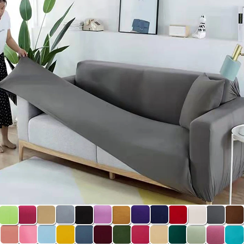 Elastic Sofa Cover Slipcovers 1/2/3/4 Seater for Living Room Solid L-Shaped Corner Sofa Couch Cover Stretch Armchair Sofa Cover
Elastic Sofa Cover Slipcovers 1/2/3/4 Seater for Living Room Solid L-Shaped Corner Sofa Couch Cover Stretch Armchair Sofa Cover