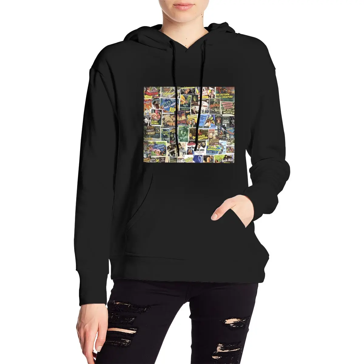 Vintage Poster novelty Print hoody 90s Women Crop Top Vintage Horror hoodie Tops Streetwear
Vintage Poster novelty Print hoody 90s Women Crop Top Vintage Horror hoodie Tops Streetwear