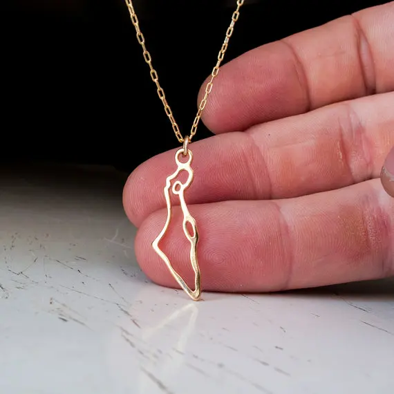 Hollow Small Country Map Israel Palestine Necklace Jewish Judaica Jerusalem Holy Land Geography Keepsake African World Pendant
Hollow Small Country Map Israel Palestine Necklace Jewish Judaica Jerusalem Holy Land Geography Keepsake African World Pendant