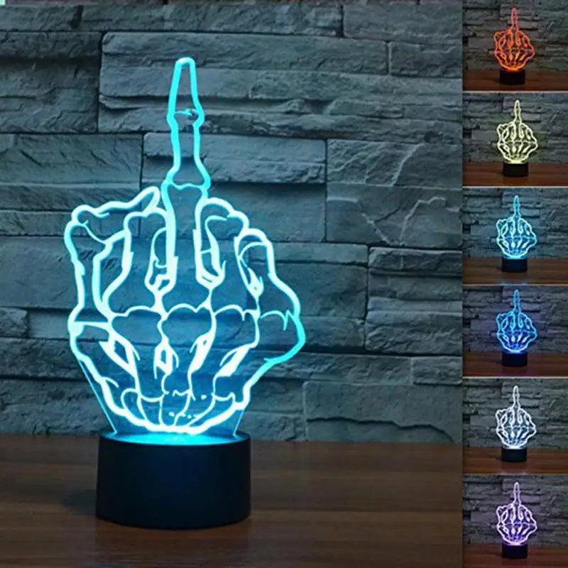 3D Middle Finger Gesture Night Light Touch Control LED Night Lamp Desk Light Funny Home Decor Remote Control Creative Desk Light
3D Middle Finger Gesture Night Light Touch Control LED Night Lamp Desk Light Funny Home Decor Remote Control Creative Desk Light