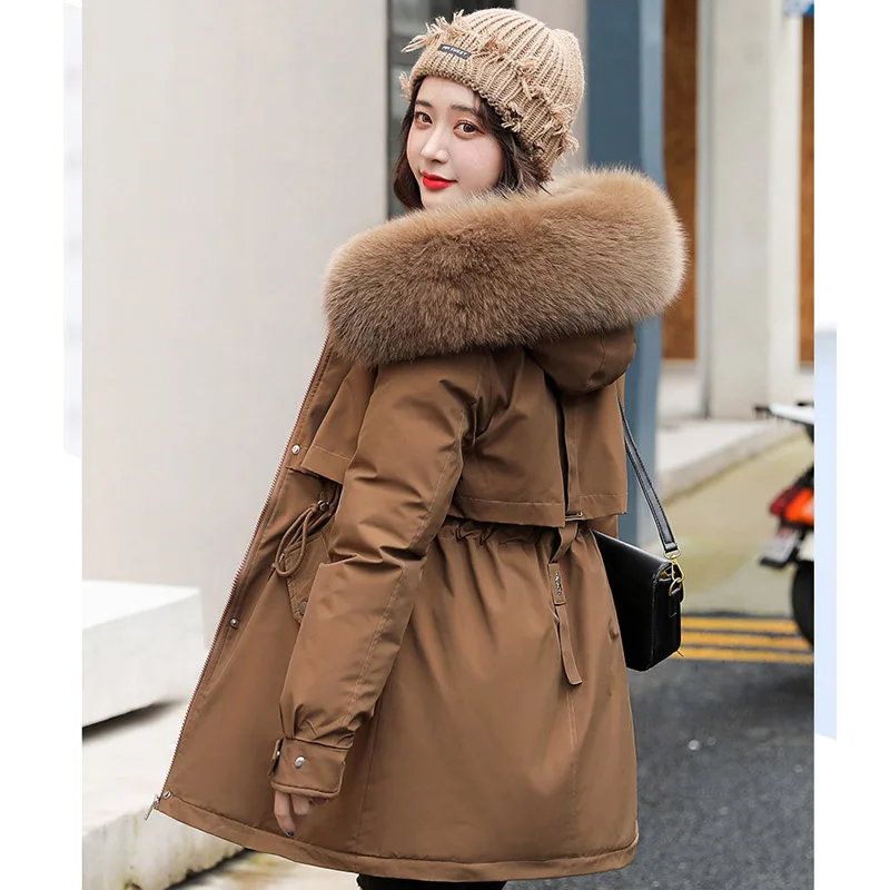 2021 new Cotton Thicken Warm Winter Jacket Coat Women Casual Parkas Winter Fur Lining Hooded Parka Mujer Coats
2021 new Cotton Thicken Warm Winter Jacket Coat Women Casual Parkas Winter Fur Lining Hooded Parka Mujer Coats