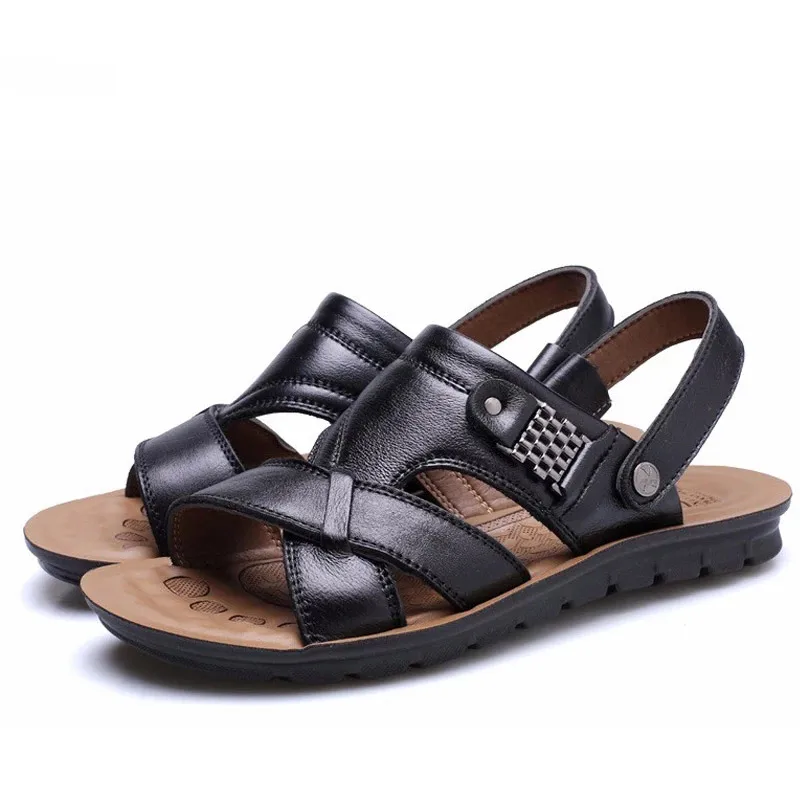 Soft genuine leather summer sandals men shoes classic high quality 2022 slippers man sandals solid male shoes slip on dual use
Soft genuine leather summer sandals men shoes classic high quality 2022 slippers man sandals solid male shoes slip on dual use