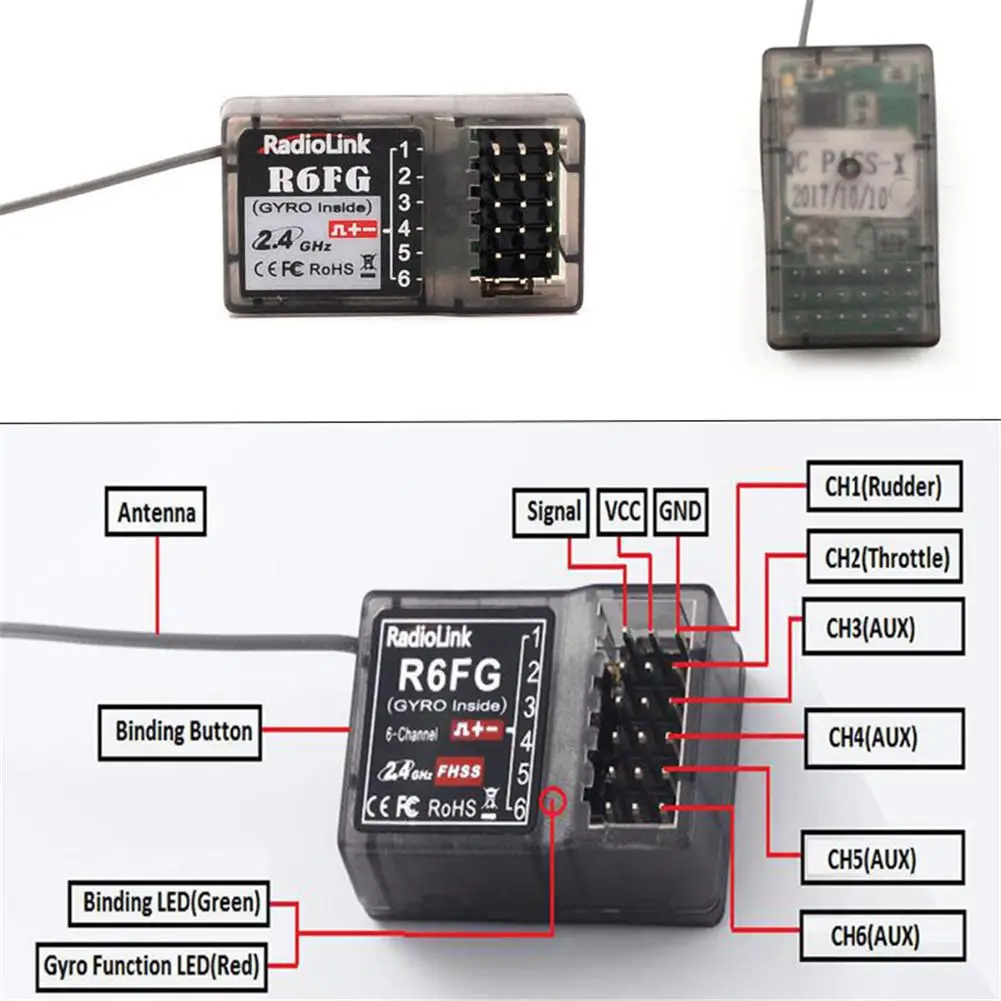 Radiolink RC4GS 2.4G 4CH Gyro RC Controller Transmitter With R6FG Receiver For RC Car Boat
Radiolink RC4GS 2.4G 4CH Gyro RC Controller Transmitter With R6FG Receiver For RC Car Boat