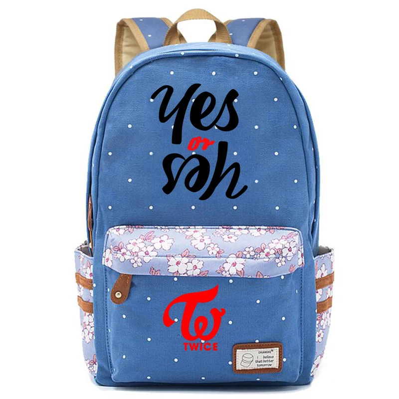 Fashion Twice One In A Million Flowers Dot Boy Girl School Bag Women Bagpack Teenagers Schoolbags Canvas Femme Backpack
Fashion Twice One In A Million Flowers Dot Boy Girl School Bag Women Bagpack Teenagers Schoolbags Canvas Femme Backpack