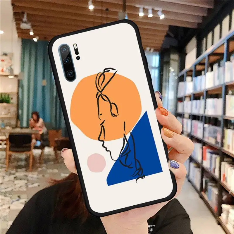 Art sexy face Line Painting Phone Case For Huawei honor Mate P 9 10 20 30 40 Pro 10i 7 8 a x Lite nova 5t Soft Cover Funda
Art sexy face Line Painting Phone Case For Huawei honor Mate P 9 10 20 30 40 Pro 10i 7 8 a x Lite nova 5t Soft Cover Funda