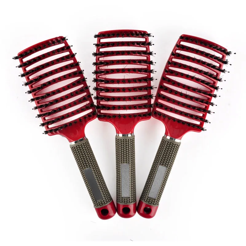 Hair Comb Scalp Massage Comb Hairbrush Bristle&Nylon Women Wet Curly Detangle Hair Brush for Salon Hairdressing Styling Tools 
Hair Comb Scalp Massage Comb Hairbrush Bristle&Nylon Women Wet Curly Detangle Hair Brush for Salon Hairdressing Styling Tools
