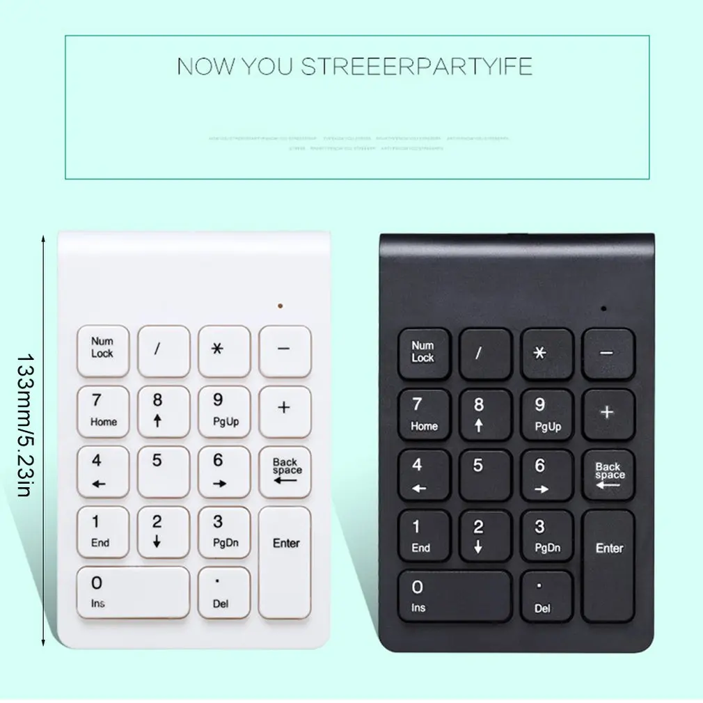 Small-size 2.4GHz Wireless Numeric Keypad Numpad 18 Keys Digital Keyboard for Accounting Teller Laptop Notebook Tablets
Small-size 2.4GHz Wireless Numeric Keypad Numpad 18 Keys Digital Keyboard for Accounting Teller Laptop Notebook Tablets
