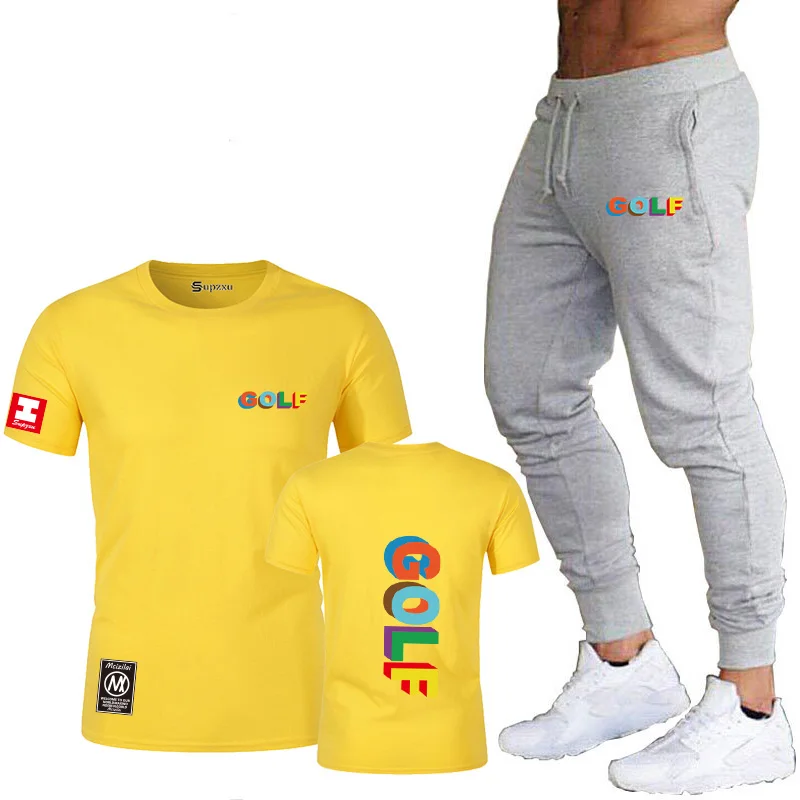 2-piece summer T-shirt + pants suit Golf King Taylor The Creator men's fashion short sportswear sportswear pants workout clothes
2-piece summer T-shirt + pants suit Golf King Taylor The Creator men's fashion short sportswear sportswear pants workout clothes