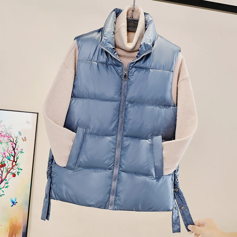 2020 Autumn Winter Women's Vest Waistcoat Button Pocket Warm Vests Woman Turn-down Collar Sleeveless Female Casual Jacket Coat
2020 Autumn Winter Women's Vest Waistcoat Button Pocket Warm Vests Woman Turn-down Collar Sleeveless Female Casual Jacket Coat