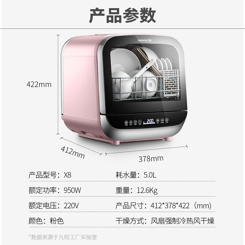Home Kitchen Fully automatic dishwasher embedded,installation-free small sterilization disinfection, drying and washin jiuyangX8
Home Kitchen Fully automatic dishwasher embedded,installation-free small sterilization disinfection, drying and washin jiuyangX8