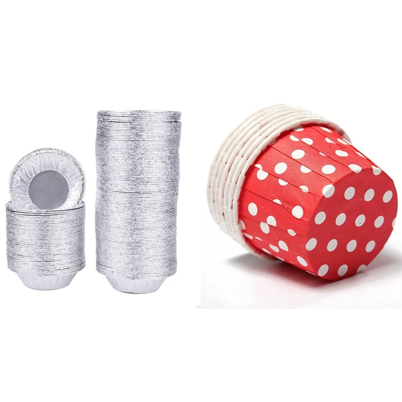 LBER 100Pcs Paper Cupcake Liner Candy Nut Snack Baking Cups with 500Pcs Disposable Baking Circular Egg Tart Tins Cake Cups 
LBER 100Pcs Paper Cupcake Liner Candy Nut Snack Baking Cups with 500Pcs Disposable Baking Circular Egg Tart Tins Cake Cups