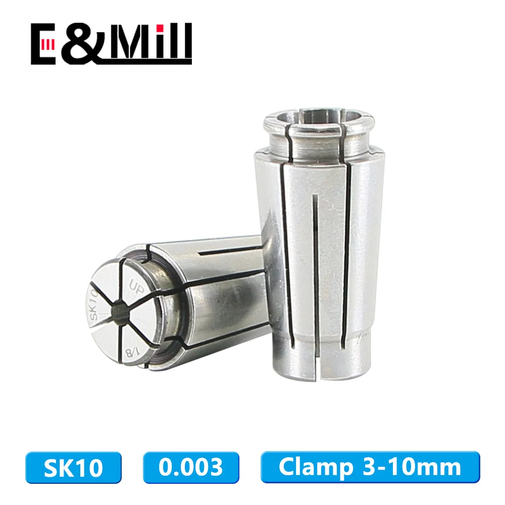 SK10 Collet High Precision 0.003 Collet SK Chuck CNC Lathe Milling Cutter Chuck Collet Tool Holder 3~10mm 1/8 Hole Chuck Collet
SK10 Collet High Precision 0.003 Collet SK Chuck CNC Lathe Milling Cutter Chuck Collet Tool Holder 3~10mm 1/8 Hole Chuck Collet