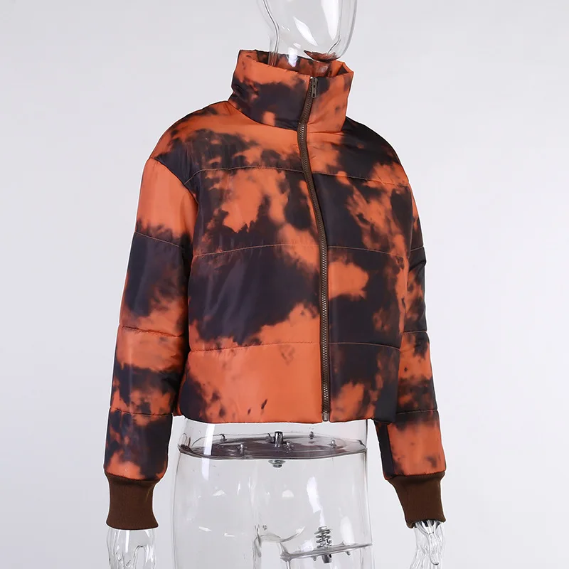 Trendy Tie Dye Winter Jacket Women 2020 Zip Up Cropped Bubble Coat Padded Puffer Jacket Woman Parkas
Trendy Tie Dye Winter Jacket Women 2020 Zip Up Cropped Bubble Coat Padded Puffer Jacket Woman Parkas