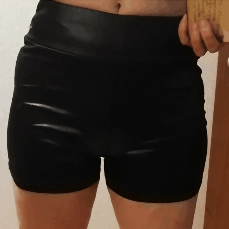 2021 Sexy Womens Shorts Shiny Elastic High Waist Faux PU Leather Short Pants Slim Hot Dance Clubwear Mini
2021 Sexy Womens Shorts Shiny Elastic High Waist Faux PU Leather Short Pants Slim Hot Dance Clubwear Mini
