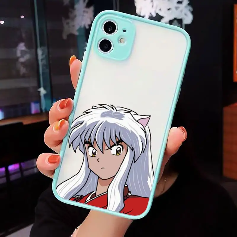 Anime Inuyasha Phone Case For iPhone 12 11 Mini Pro XR XS Max 7 8 Plus X Matte transparent blue Cover
Anime Inuyasha Phone Case For iPhone 12 11 Mini Pro XR XS Max 7 8 Plus X Matte transparent blue Cover