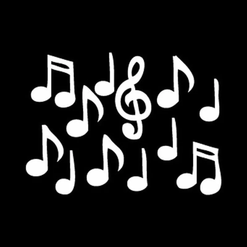 25.4X18.6CM Musical Note Cartoon Car Sticker Fashion Styling Vinyl Car Decals Black/Silver car styling
25.4X18.6CM Musical Note Cartoon Car Sticker Fashion Styling Vinyl Car Decals Black/Silver car styling