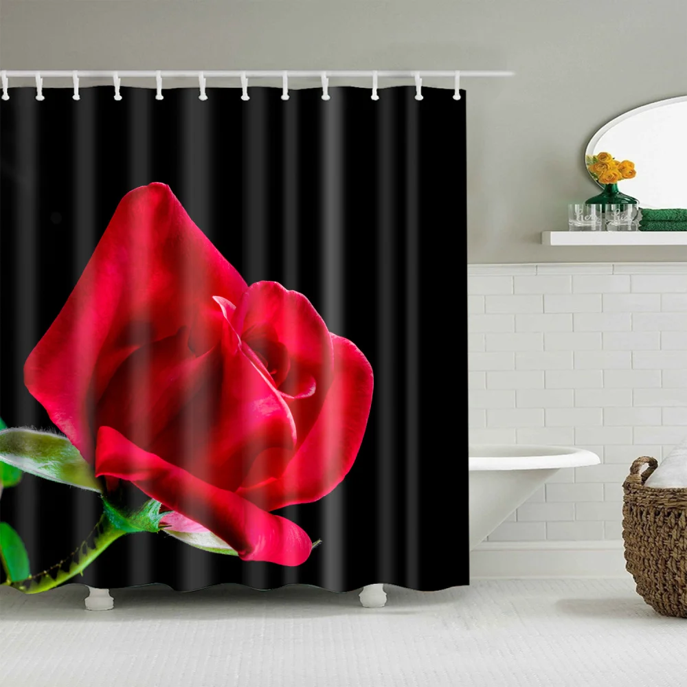 Red Rose Plants indoor Flowers shower curtain 3d Bath Single Printing Waterproof Polyester for bathroom Decor large 180x200cm
Red Rose Plants indoor Flowers shower curtain 3d Bath Single Printing Waterproof Polyester for bathroom Decor large 180x200cm