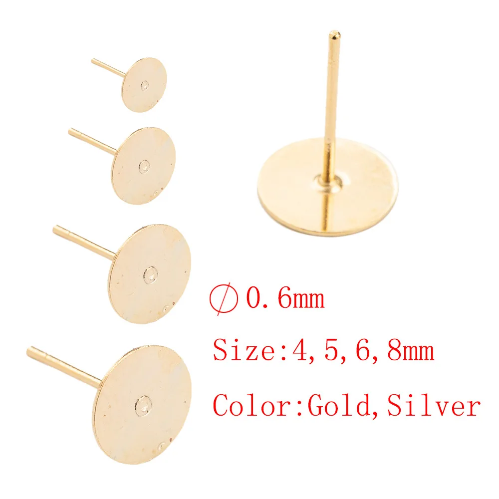 100Pcs 316 Environmental Allergies Stainless Steel Flat Piece Earpins Diy Titanium Steel Wafer Stud Earrings Accessories
100Pcs 316 Environmental Allergies Stainless Steel Flat Piece Earpins Diy Titanium Steel Wafer Stud Earrings Accessories