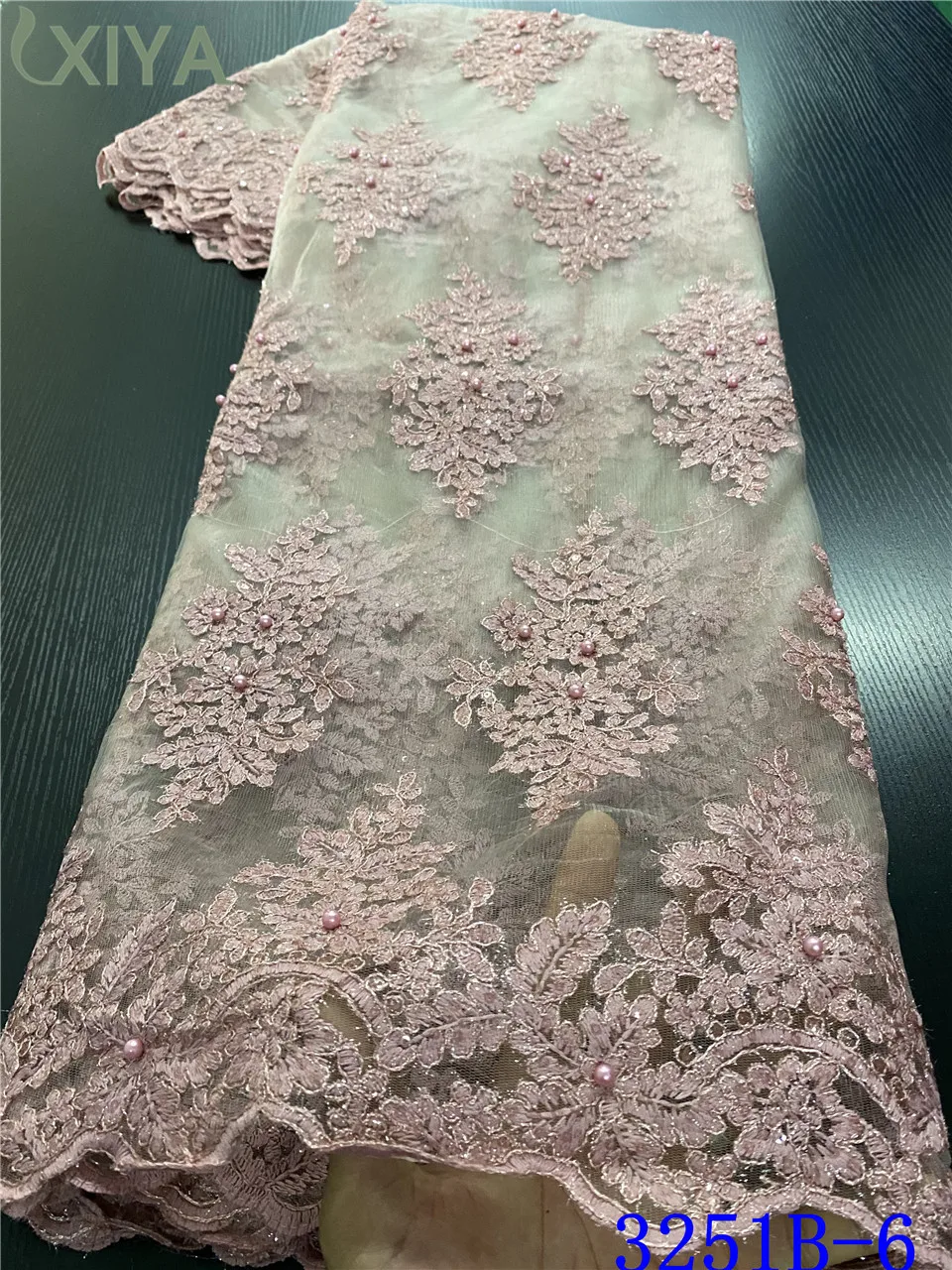 2020 Latest Nigerian Tulle Mesh Lace Fabric with Beads Top Selling African Lace Fabric for Bridal French Net Lace APW3251B
2020 Latest Nigerian Tulle Mesh Lace Fabric with Beads Top Selling African Lace Fabric for Bridal French Net Lace APW3251B
