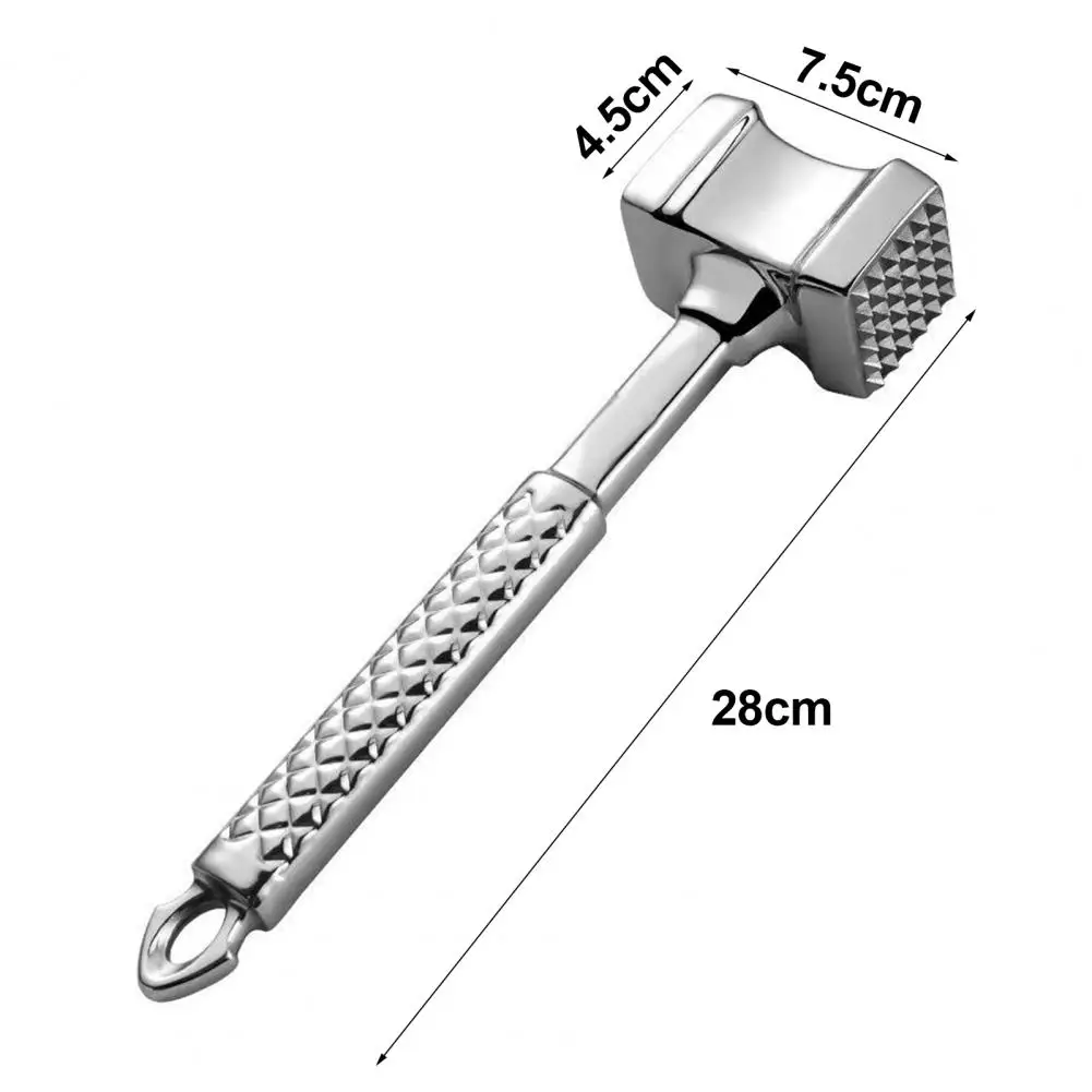 Meat Mallet Sturdy Multifunctional Stainless Steel Double-sided Loose Beef Steak Pork Hammer Reusable Safe Tenderizer Tool
Meat Mallet Sturdy Multifunctional Stainless Steel Double-sided Loose Beef Steak Pork Hammer Reusable Safe Tenderizer Tool