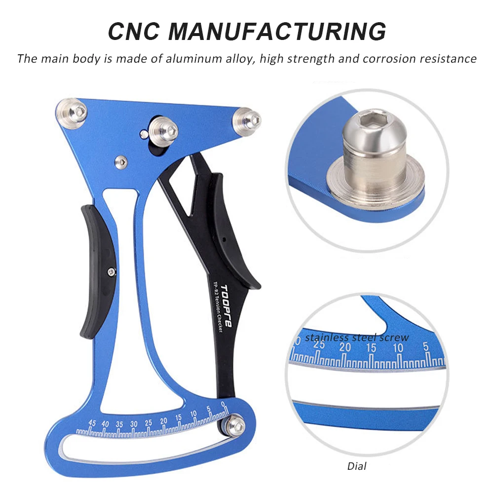 Bicycle Tool 196*123*117 mm Bike Spoke Tension Meter CNC Aluminum Alloy Spoke Tension Wheel Builders Tool Bicycle Accessories
Bicycle Tool 196*123*117 mm Bike Spoke Tension Meter CNC Aluminum Alloy Spoke Tension Wheel Builders Tool Bicycle Accessories