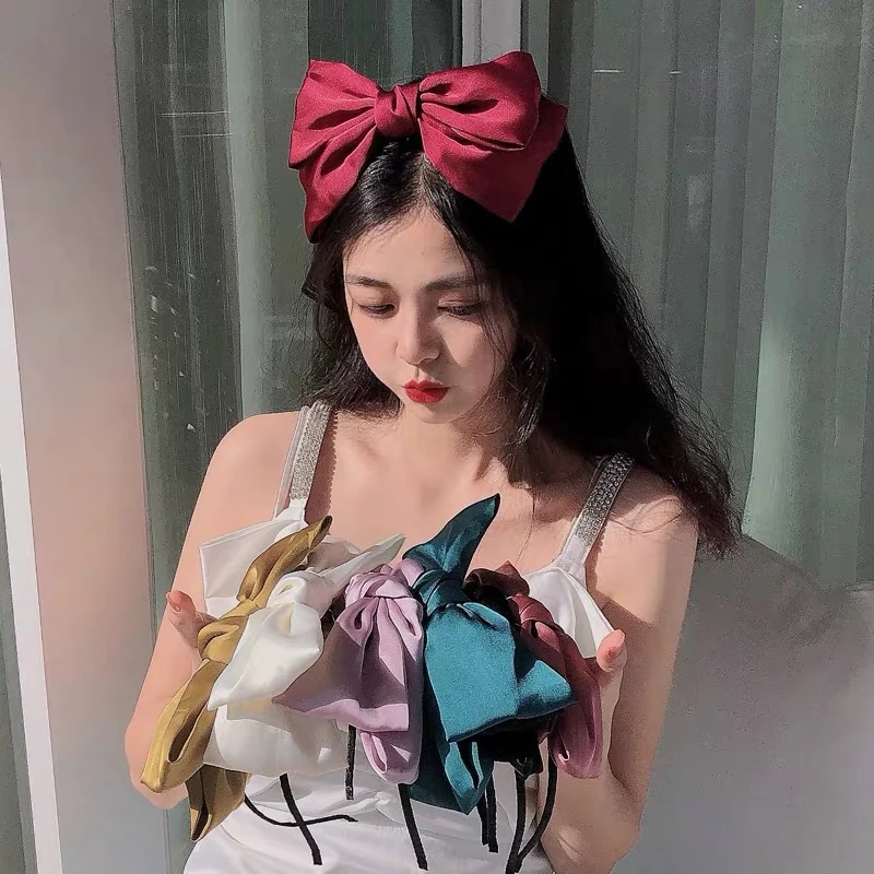 Solid Color Bow Ribbon Headband Headdress Women Girl's Bowknot Hair Band Handmade Hair Bows Hairbands Headwear Hair Accessories
Solid Color Bow Ribbon Headband Headdress Women Girl's Bowknot Hair Band Handmade Hair Bows Hairbands Headwear Hair Accessories