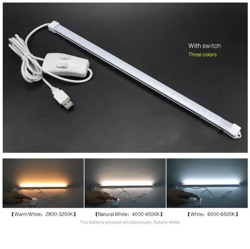 35cm DC 5V USB Aluminum Rigidity Lamp LED Under Cabinet Light 3 Colors Change Home Backlight Kitchen Cabinet Bookcase Decoration
35cm DC 5V USB Aluminum Rigidity Lamp LED Under Cabinet Light 3 Colors Change Home Backlight Kitchen Cabinet Bookcase Decoration