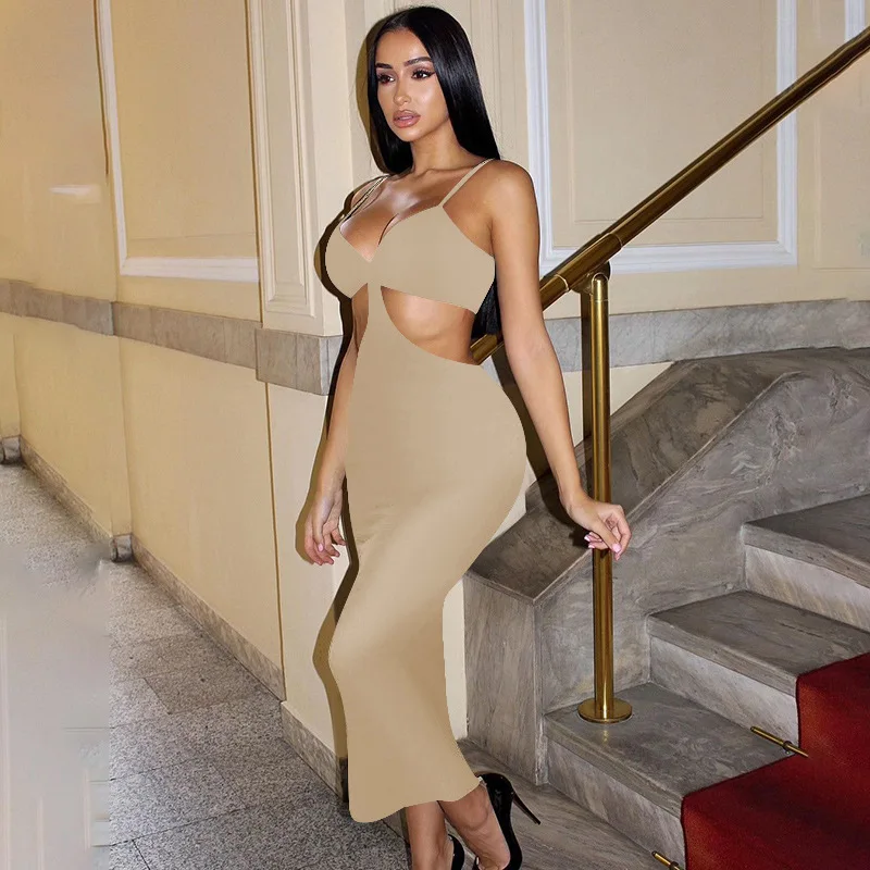 Ladies Dress Sexy Suspenders Tight-fitting Hollow Women's Fashion Tube Top Temperament Multi-color Dress Women
Ladies Dress Sexy Suspenders Tight-fitting Hollow Women's Fashion Tube Top Temperament Multi-color Dress Women