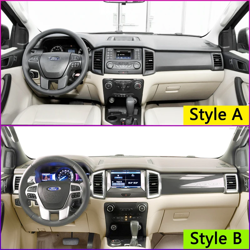 Для Ford Everest 2015 2016 2017 2018 2019 Противоскользящий коврик для приборной панели