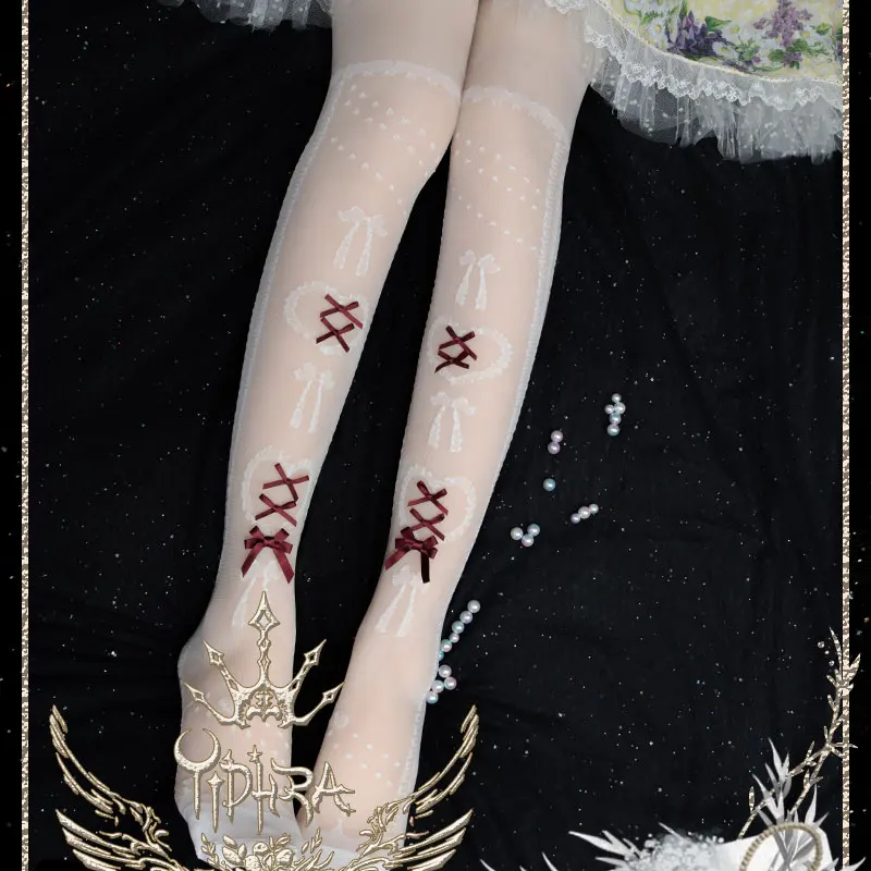 Ophelia Lolita ~ Sweet White Summer Stockings Long Lolita Thigh High Stockings by Yidhra
Ophelia Lolita ~ Sweet White Summer Stockings Long Lolita Thigh High Stockings by Yidhra