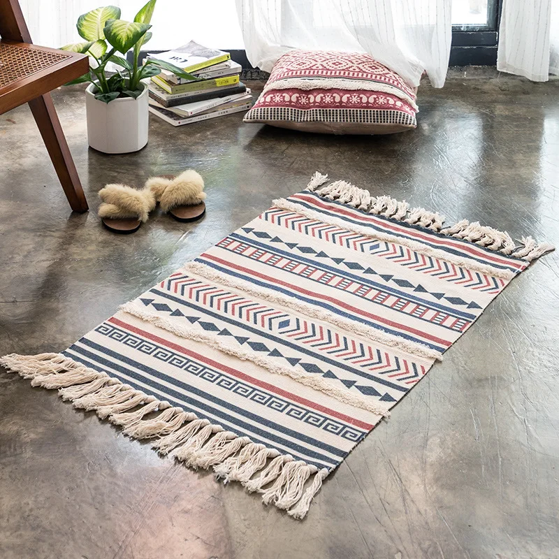 Nordic Handmade Tassel Floor Mats Three-Dimensional Tufted Cotton Linen Door Floor Mats Carpet Living Room Door Mats Bedside Flo
Nordic Handmade Tassel Floor Mats Three-Dimensional Tufted Cotton Linen Door Floor Mats Carpet Living Room Door Mats Bedside Flo