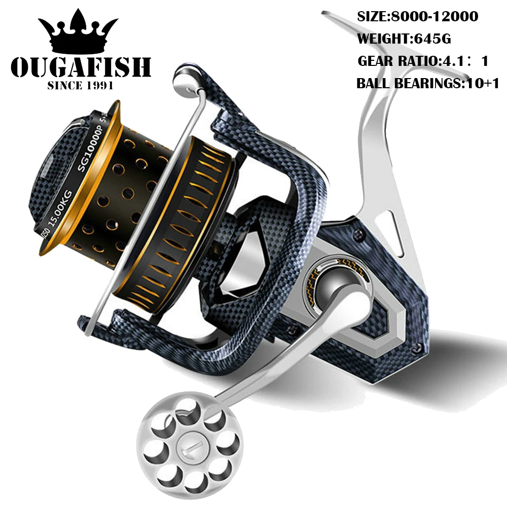 2020 Light All Metal Fishing Reel Big Spinning Reels Trolling Carp Reels Saltwater Carretilha De Pesca 10+1BB 15KG Drag Peche
2020 Light All Metal Fishing Reel Big Spinning Reels Trolling Carp Reels Saltwater Carretilha De Pesca 10+1BB 15KG Drag Peche