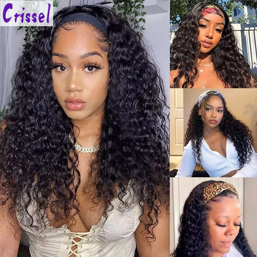 Crissel Deep Wave Headband Wig Brazilian Remy Human Hair Natural Color 150% Density Deep Curly Wig 28Inch For Women's wig Deals
Crissel Deep Wave Headband Wig Brazilian Remy Human Hair Natural Color 150% Density Deep Curly Wig 28Inch For Women's wig Deals