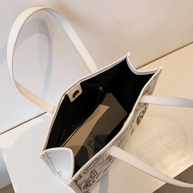 Big Graffiti Canvas Women Tote Bags Trending Designer Shoulder Bags Ladies Large Capacity Shopping Handbags Casual Women's Bag
Big Graffiti Canvas Women Tote Bags Trending Designer Shoulder Bags Ladies Large Capacity Shopping Handbags Casual Women's Bag