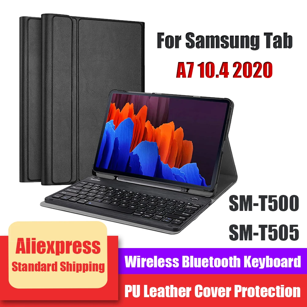 For Samsung Galaxy Tab A7 10.4 Tablet Case With Keyboard 2020 T500 T505 A 7 PU Leather Fundas Wireless Detachable Key board
For Samsung Galaxy Tab A7 10.4 Tablet Case With Keyboard 2020 T500 T505 A 7 PU Leather Fundas Wireless Detachable Key board