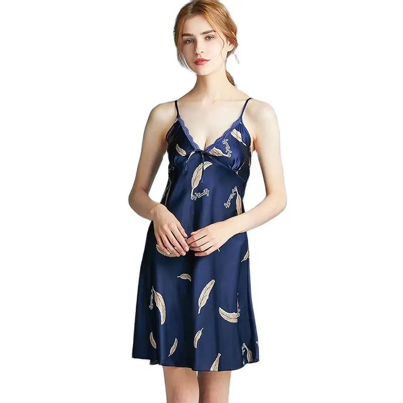 Женское сексуальное шелковое платье, шелковая женская пижама, женская летняя юбка на бретелях, ночная рубашка с тонкими перьями, женское ни...
Женское сексуальное шелковое платье, шелковая женская пижама, женская летняя юбка на бретелях, ночная рубашка с тонкими перьями, женское ни...