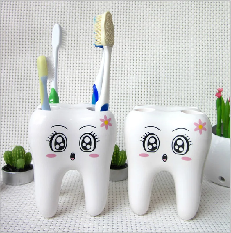 Cartoon Teeth Shape 4 Holes Toothbrush Holder Stand Brush Rack Tooth Brush Shelf Shaving Razor Storage Holder for Bathroom
Cartoon Teeth Shape 4 Holes Toothbrush Holder Stand Brush Rack Tooth Brush Shelf Shaving Razor Storage Holder for Bathroom