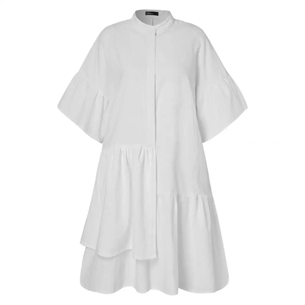 Summer Woman Dress 2021 Midi Dress Dress Ruffle Asymmetric 2 Colors Women Solid Color Oversize Dress for Outdoor
Summer Woman Dress 2021 Midi Dress Dress Ruffle Asymmetric 2 Colors Women Solid Color Oversize Dress for Outdoor