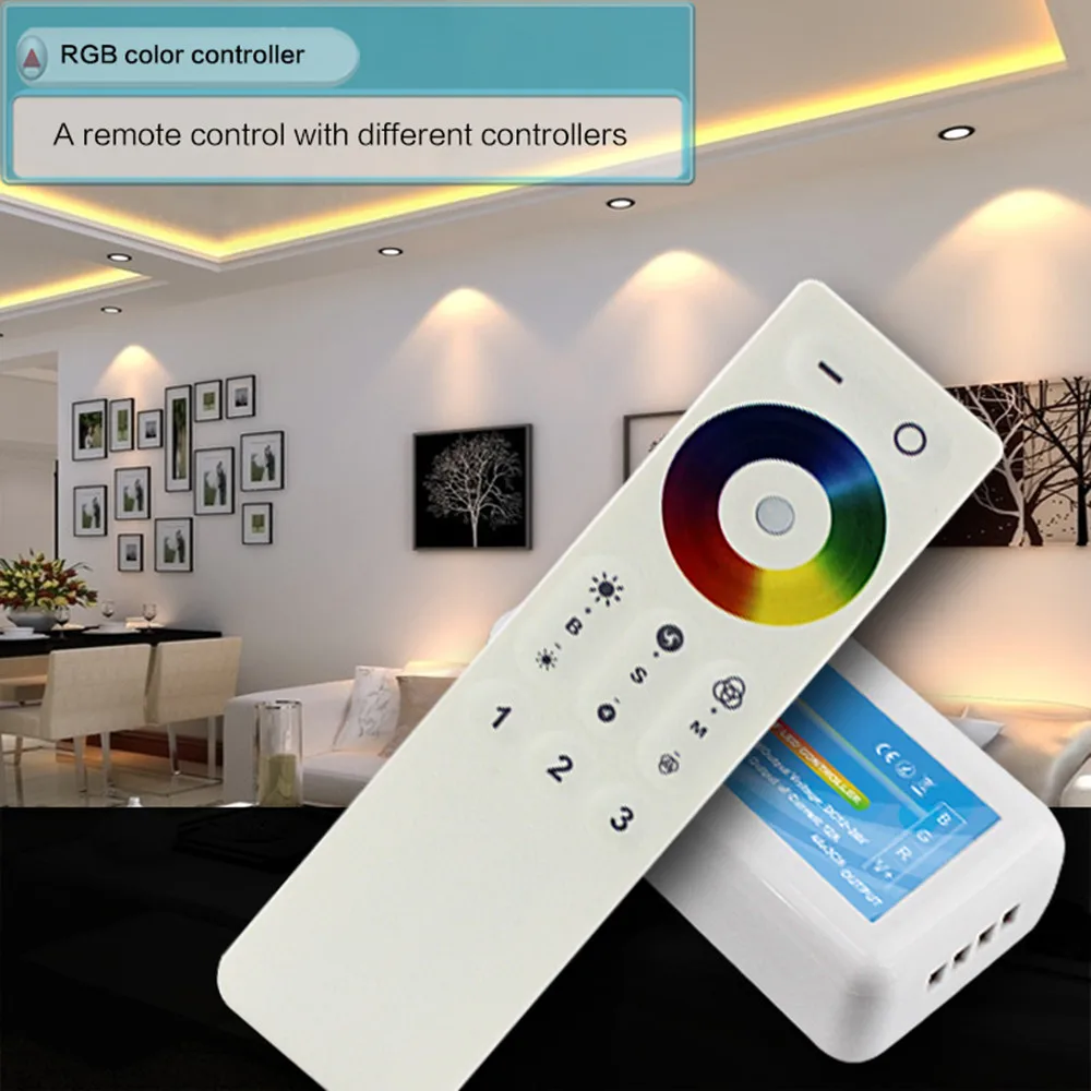 Touch Panel DST Sync Group RGB LED Controller Dimmer DC 12V 24V 12A Wireless 2.4G RF Remote Controller for RGB LED Strip Lights
Touch Panel DST Sync Group RGB LED Controller Dimmer DC 12V 24V 12A Wireless 2.4G RF Remote Controller for RGB LED Strip Lights