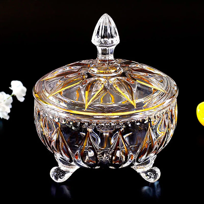 Light Luxury Glass Storage Jar Living Room Coffee Table Water Drop Relief Fruit Organizer Desktop Hand Painted Gold Candy Jars
Light Luxury Glass Storage Jar Living Room Coffee Table Water Drop Relief Fruit Organizer Desktop Hand Painted Gold Candy Jars