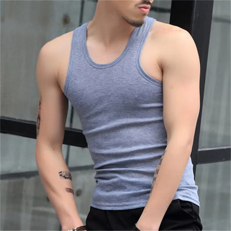 Summer Slim T-shirt Men's Vest Summer Wear Base Solid Color Cotton Sleeveless
Summer Slim T-shirt Men's Vest Summer Wear Base Solid Color Cotton Sleeveless
