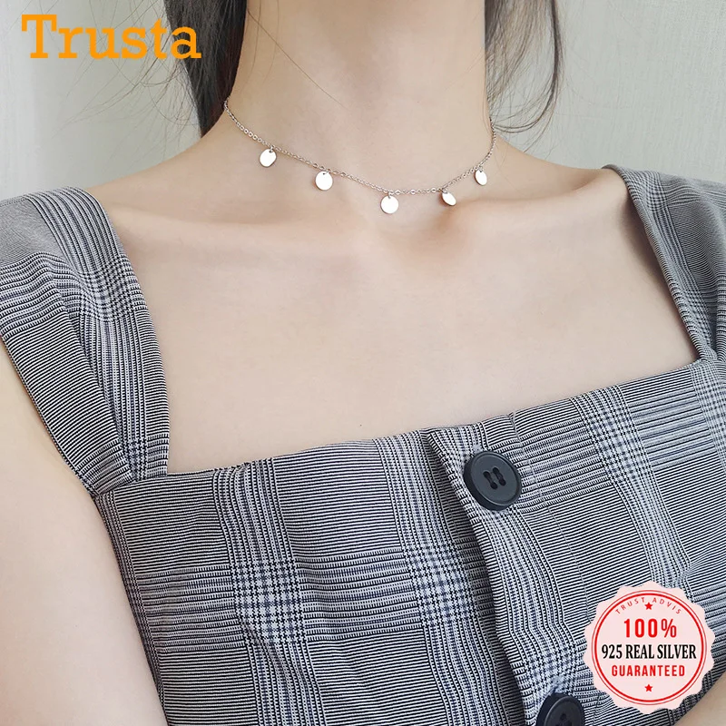 TrustDavis Round Choker Necklace Link Chain Party Small Circle Charm For Women Fashion 925 Sterling Silver Jewelry Gift DA451
TrustDavis Round Choker Necklace Link Chain Party Small Circle Charm For Women Fashion 925 Sterling Silver Jewelry Gift DA451
