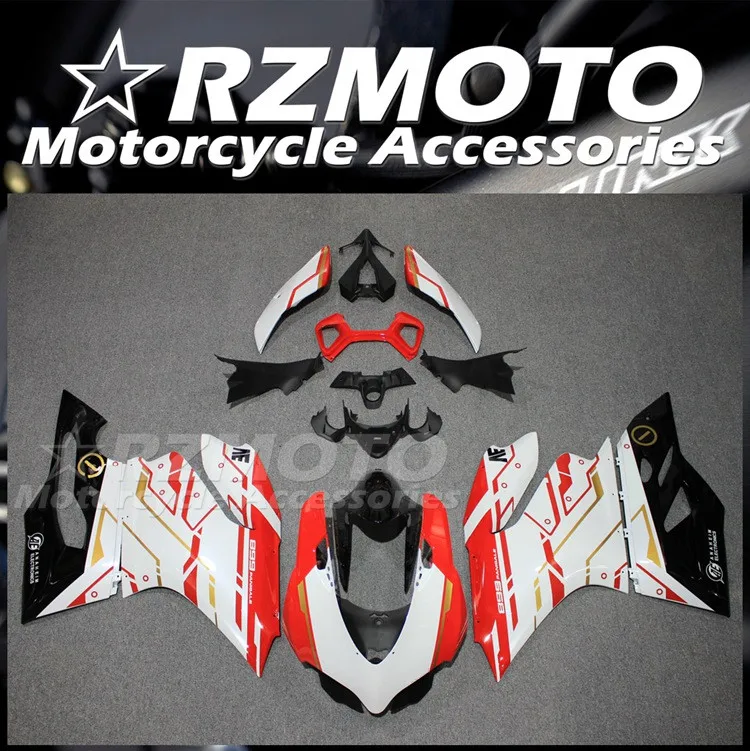 

Комплект обтекателей для мотоцикла из АБС-пластика, подходит для Ducati 899 1199 Panigale s 2012 2013 2014 12 13 14, кузов красного и белого цвета