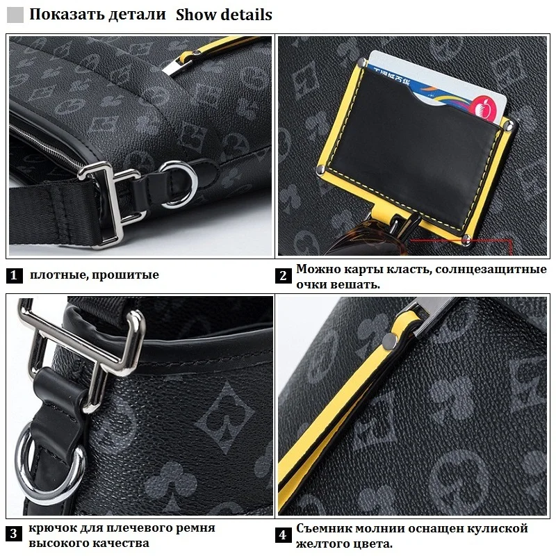 Fashion Brand Men Crossbody Bags Simple For Luxury Bolsos High Quality Sac Business Shoulder Designer New Messenger Printed Bag
Fashion Brand Men Crossbody Bags Simple For Luxury Bolsos High Quality Sac Business Shoulder Designer New Messenger Printed Bag