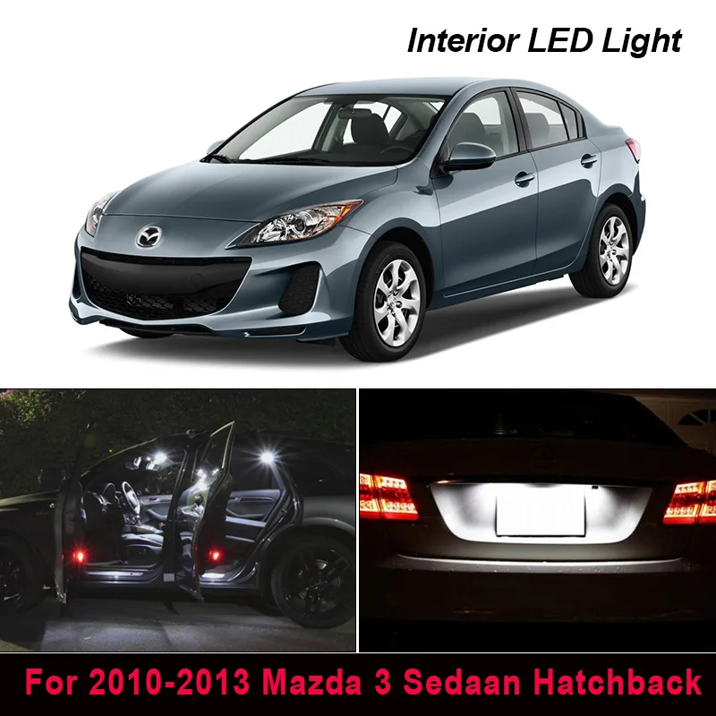 9Pcs Xenon Canbus LED Light Interior Package Kit For 2010-2013 Mazda 3 Sedaan Hatchback Map Dome Trunk License Plate light
9Pcs Xenon Canbus LED Light Interior Package Kit For 2010-2013 Mazda 3 Sedaan Hatchback Map Dome Trunk License Plate light